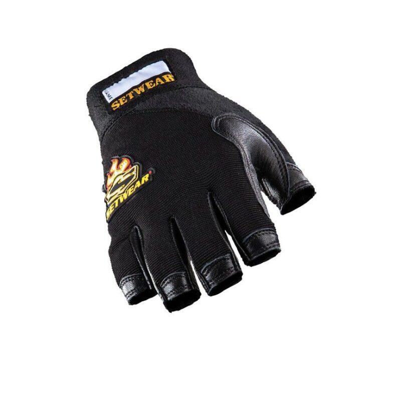 Setwear Leather Fingerless Gloves - Small