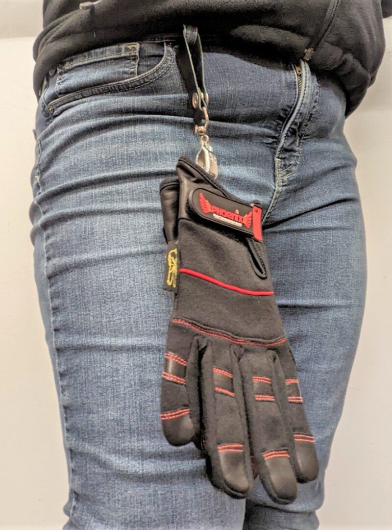 Reyes Leather Glove Clip Black
