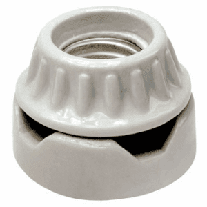 Ceramic Round Medium Base Socket