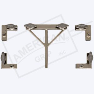 6' x 6' - 3/4" Hardware Only - 4 Corners & 1 Slider w/ 5/8" Pin