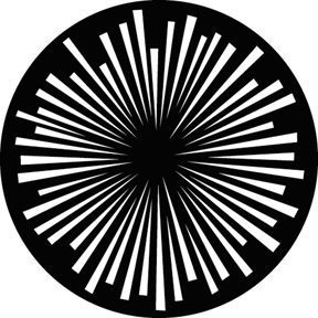 GAM 235 - Radial Lines - Steel Gobo B