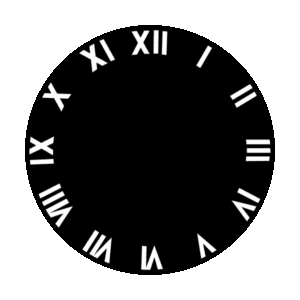 Apollo 2505 - Clock Roman Numeral