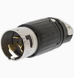 50A Male Edison - Hubbell Twistlock Connector
