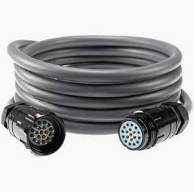 Socapex 419AR - 19 Pin Straight Male Plug 25A 400VAC
