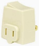 Leviton Edison Tap W/ Switch, Ivory