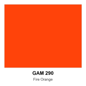 Gam 290 - Fire Orange - 20" X 24" Sheet