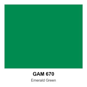 Gam 670 - Emerald Green - 20" X 24" Sheet
