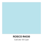 Rosco #4330 - Calcolor 30 Cyan - 48" X 25' Roll