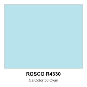 Rosco #4330 - Calcolor 30 Cyan - 48" X 25' Roll