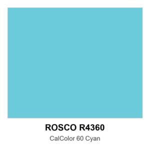 Rosco #4360 - Calcolor 60 Cyan - 48" X 25' Roll
