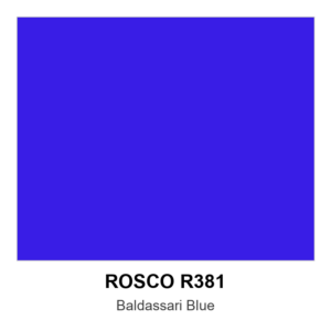 Rosco #381 - Baldassari Blue - 24" X 25' Roll