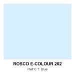Rosco E-Colour+ #202 - 1/2 C.t. Blue - 48" X 25' Roll