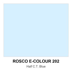 Rosco E-Colour+ #202 - 1/2 C.t. Blue - 48" X 25' Roll