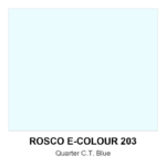 Rosco E-Colour+ #203 - 1/4 C.t. Blue - 48" X 25' Roll