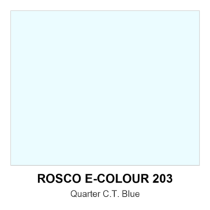 Rosco E-Colour+ #203 - 1/4 C.t. Blue - 48" X 25' Roll
